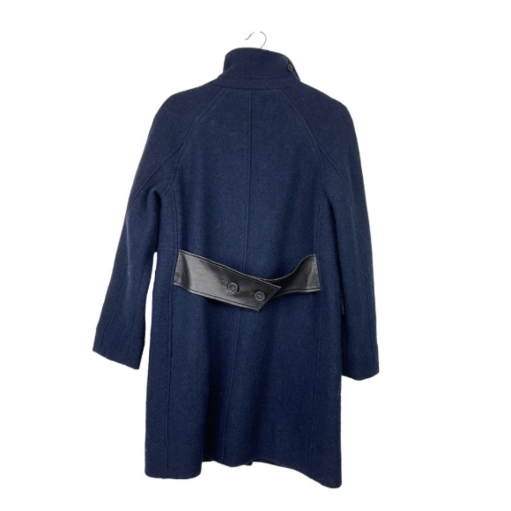 Club Monaco Wool Leather Detail Coat - Stunning! - Picture 9 of 12
